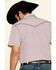 Cody James Men's Kaleidoscope Geo Print Short Sleeve Western Shirt , Maroon, hi-res