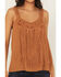 Image #3 - A.T.A.P Women's Fringe Front Tank, Mustard, hi-res