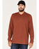 Image #1 - Brothers and Sons Men's Henley Thermal T-Shirt, Dark Orange, hi-res