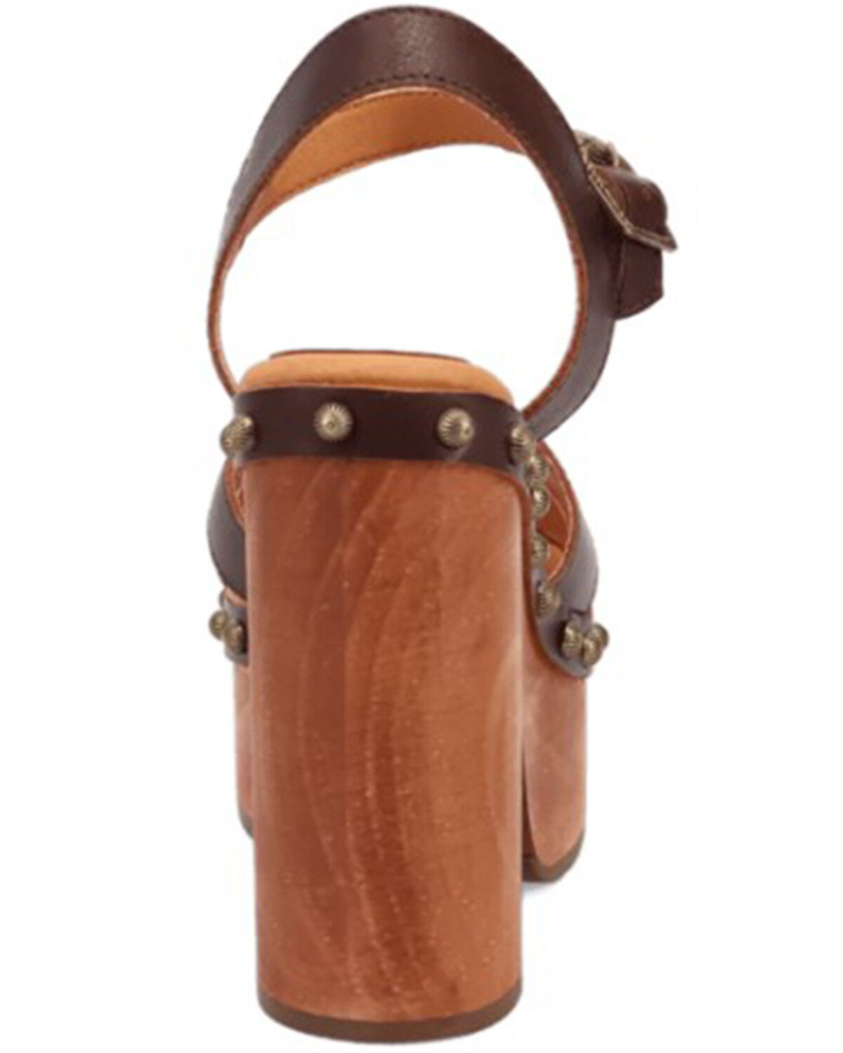 Image #5 - DIngo Women's Lotus Wooden Sandals, Brown, hi-res