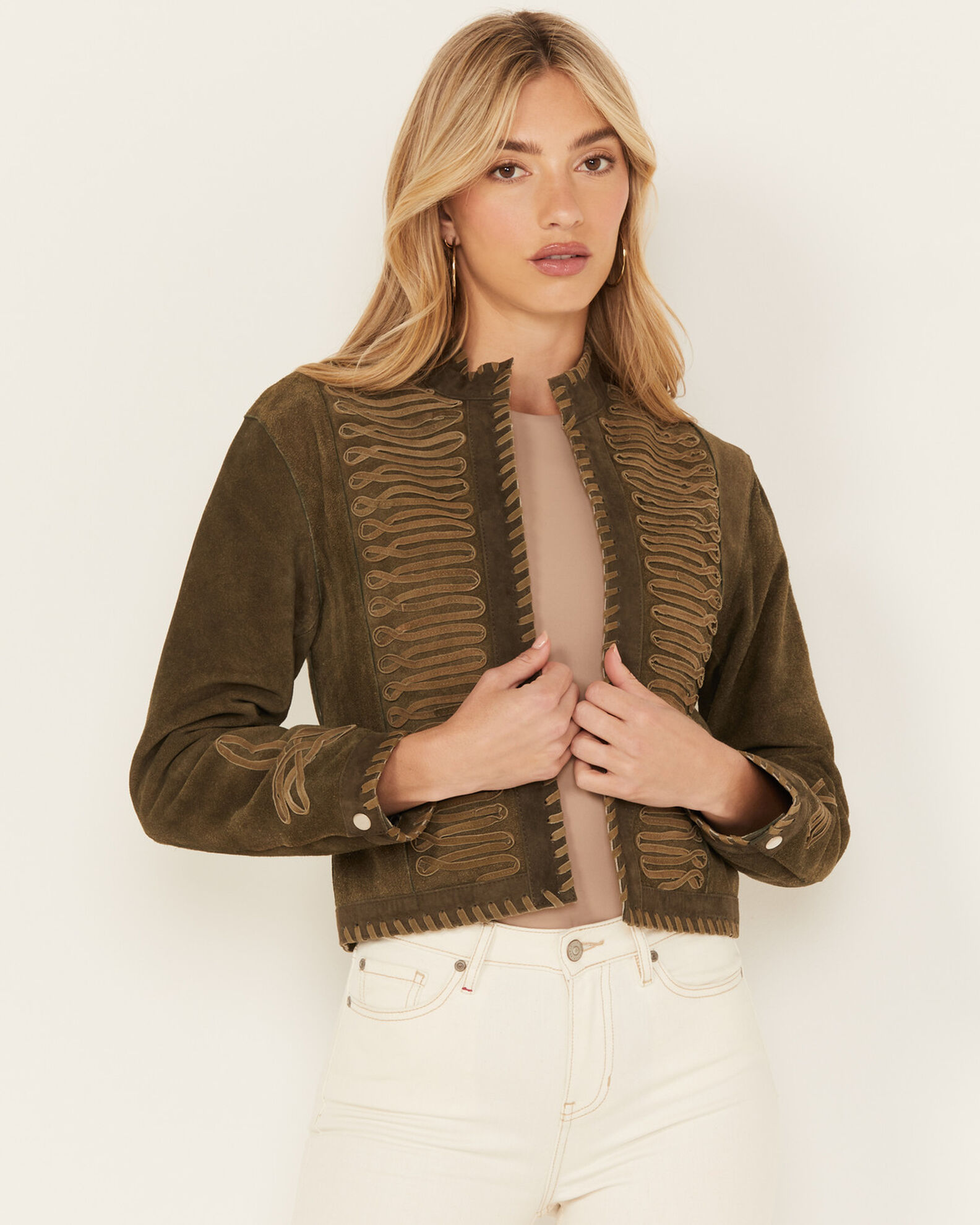 Women's fitted military jacket store