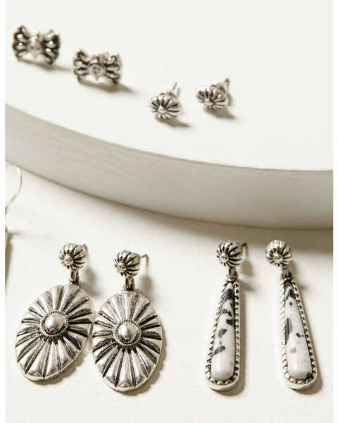 Image #2 - Idyllwind Women's 5-piece Silver Hayden Earrings Set, Multi, hi-res