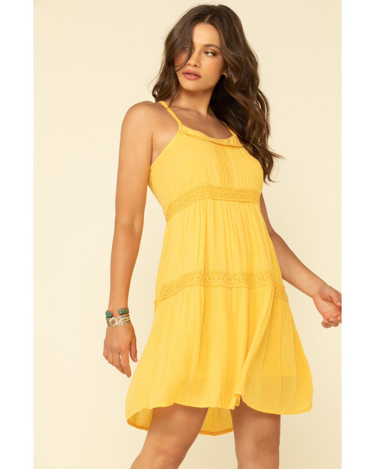 yellow halter dress