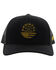 Image #3 - Hooey Men's Resistol Round Patch Trucker Cap, Black, hi-res