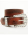 Image #2 - RANK 45® Men's Colt Embossed Leather Belt, Brown, hi-res