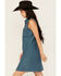 Image #2 - Wrangler Retro Women's Button-Down Denim Mini Dress, Dark Wash, hi-res