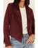 Image #3 - Shyanne Women's Faux Suede Fringe Jacket, Maroon, hi-res