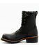 Image #3 - Hawx Men's 8" Logger Work Boots - Soft Toe, Black, hi-res