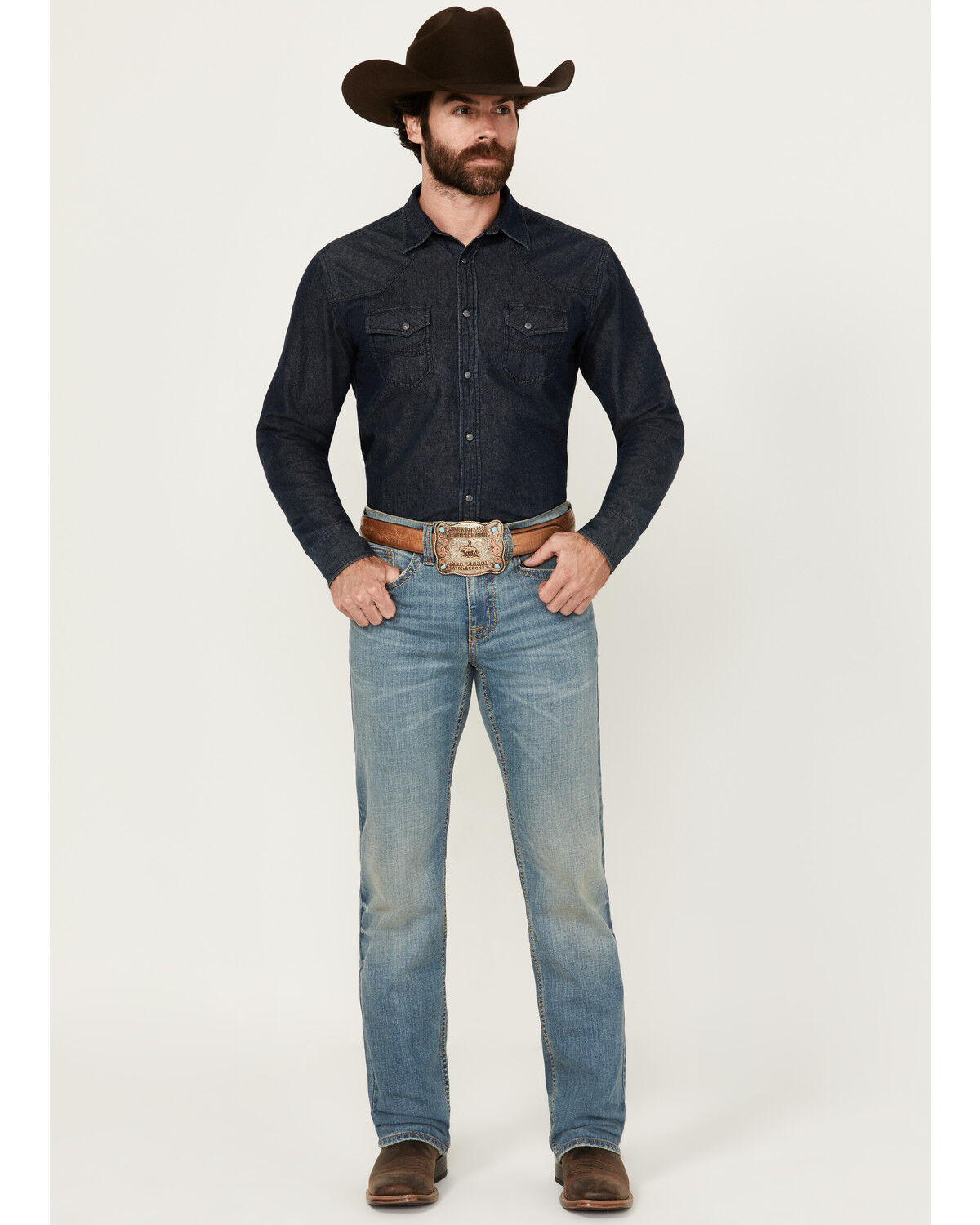 Image #1 - Cody James Men's Jackson Slim Straight Stretch Denim Jeans, Medium Wash, hi-res