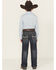 Image #1 - Rock & Roll Denim Boys' Dark Wash Raised Bootcut Denim Jeans, Dark Wash, hi-res