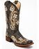 Image #1 - Circle G Women's Honey Cowhide Western Boots - Square Toe , Honey, hi-res