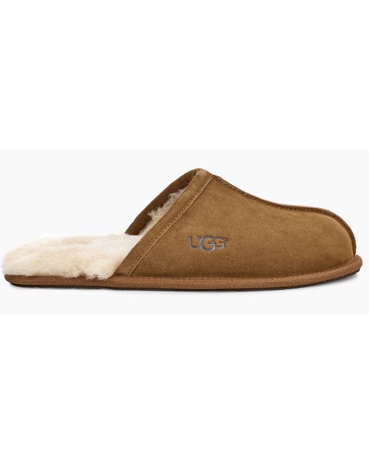 Image #2 - UGG Men's Scuff Suede House Slippers, Brown, hi-res