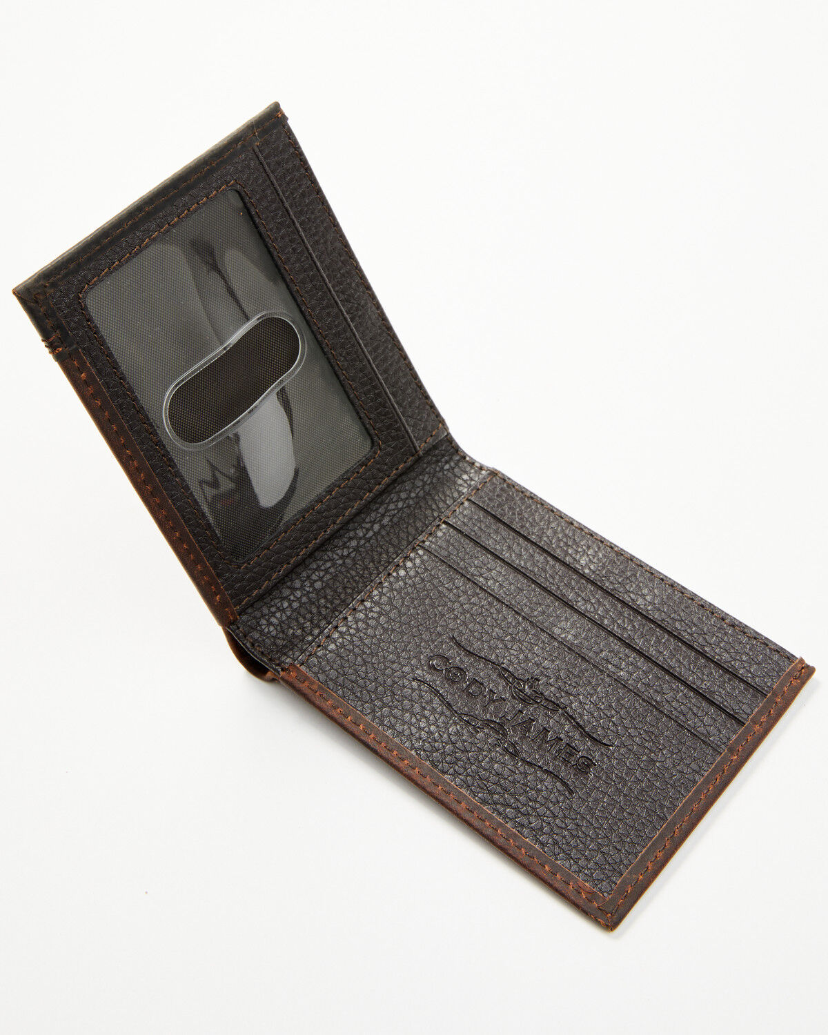 Image #3 - Cody James Men's Slim Bi-Fold Wallet, Brown, hi-res
