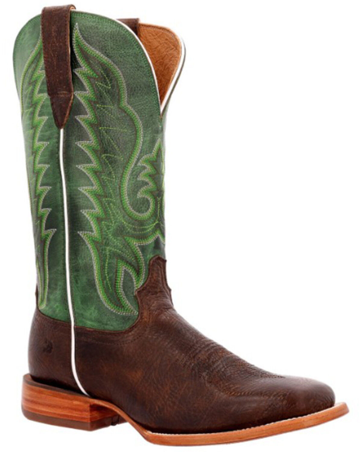 Image #1 - Durango Men's Arena Pro Shamrock Western Boots - Square Toe, Dark Brown, hi-res