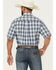 Image #4 - Cinch Men's Plaid Print Short Sleeve Button-Down Western Shirt, Multi, hi-res