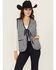Image #1 - Free People Women's Claudine Gingham Tie Front Vest, Navy, hi-res