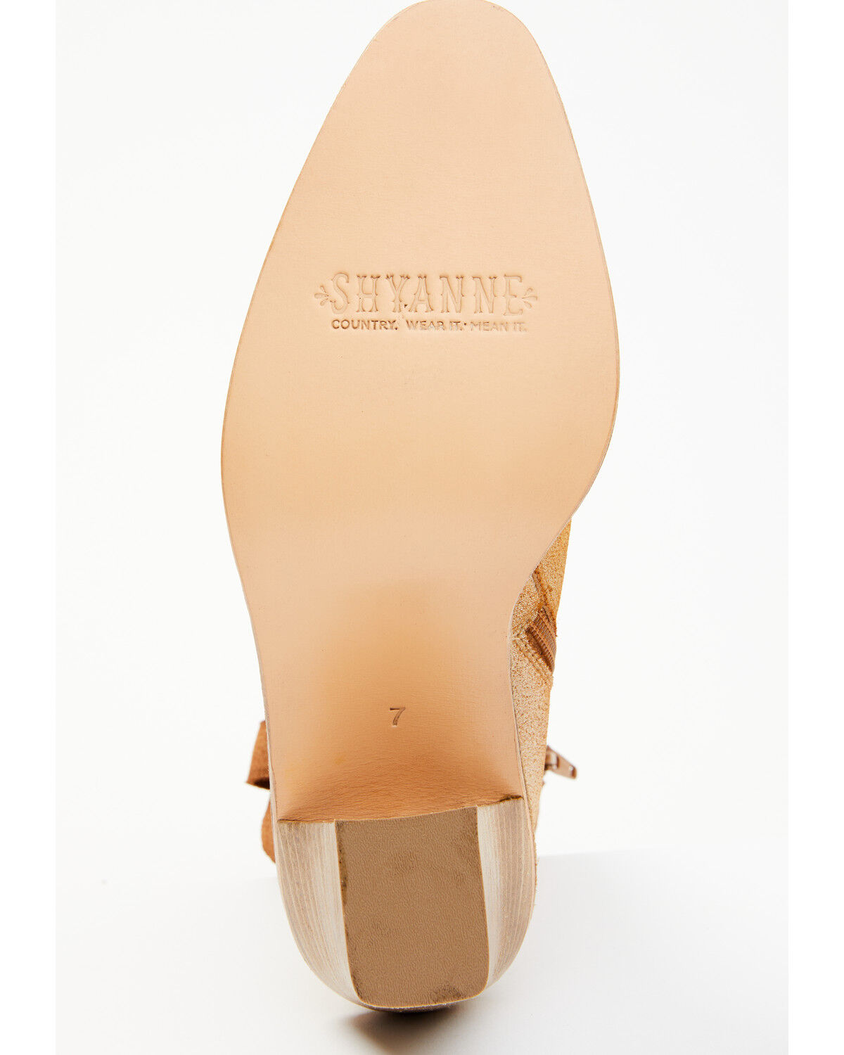 Image #7 - Shyanne Women's Goldie Western Boots - Round Toe, Gold, hi-res