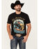 Image #1 - Rodeo Time Men's Rank Roller Short Sleeve Graphic T-Shirt, Black, hi-res