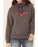 Image #2 - Kimes Ranch Women's Two-Scoops Logo Hoodie Sweatshirt, Charcoal, hi-res