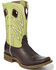 Image #1 - Nocona Men's Two Tone Saddle Stitch Western Boots - Broad Square Toe, Dark Brown, hi-res