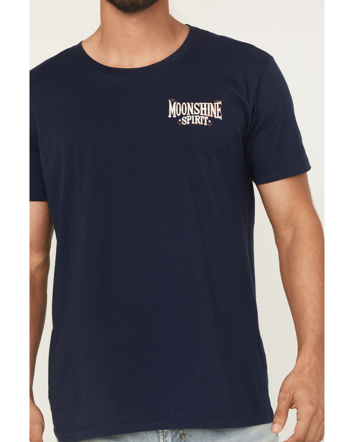 Image #4 - Moonshine Spirit Men's Moonlit Short Sleeve Graphic T-Shirt, Navy, hi-res