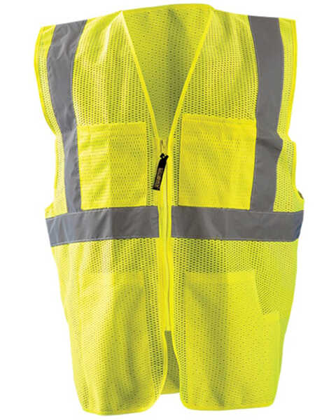 Airgas Safety Products Men's Yellow Hi-Vis Surveryor Work Vest , Yellow, hi-res