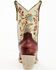 Image #5 - Yippee Ki Yay by Old Gringo Women's Bruni Floral Embroidered Studded Western Boots - Medium Toe, Wine, hi-res