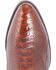 Image #6 - El Dorado Men's Handmade Ostrich Leg Brass Western Boots - Round Toe, Bronze, hi-res