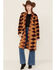 Image #1 - Hooey Women's Geo Duster Sweater, Maroon, hi-res