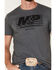 Image #3 - Smith & Wesson Men's Distressed USA Flag Logo Short Sleeve Graphic T-Shirt, Heather Grey, hi-res
