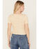 Image #4 - Wild Moss Women's Space Dye Faux Wrap Top, Yellow, hi-res