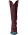 Image #4 - Lane Women's Lexington Knee High Corset Western Boots - Snip Toe, Black Cherry, hi-res