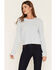 Image #1 - White Crow Women's Pointelle Cardigan, Light Blue, hi-res