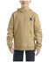Image #2 - Carhartt Boys' Logo Hooded Sweatshirt, Khaki, hi-res