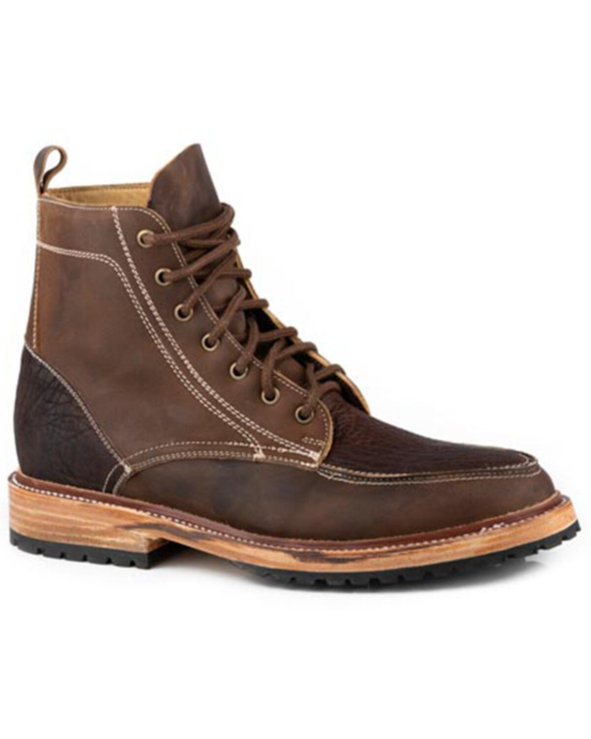 Image #1 - Stetson Men's Chukkah Casual Boots - Moc Toe, Brown, hi-res