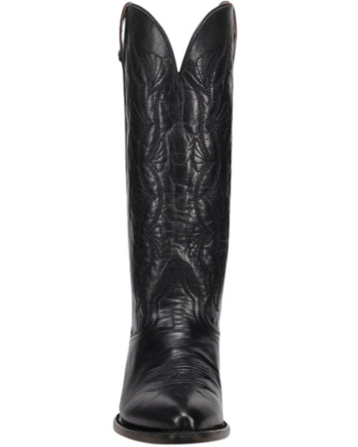 Image #4 - Dan Post Women's Sunrise Canyon Tall Western Boots - Round Toe, Black, hi-res