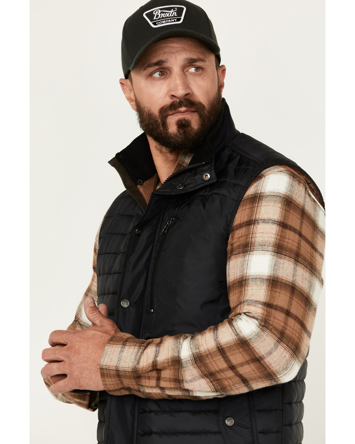 Image #2 - Dakota Grizzly Men's Brigade Quilted Insulated Vest, Black, hi-res