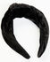 Idyllwind Women's Camellia Black Velvet Headband, Black, hi-res