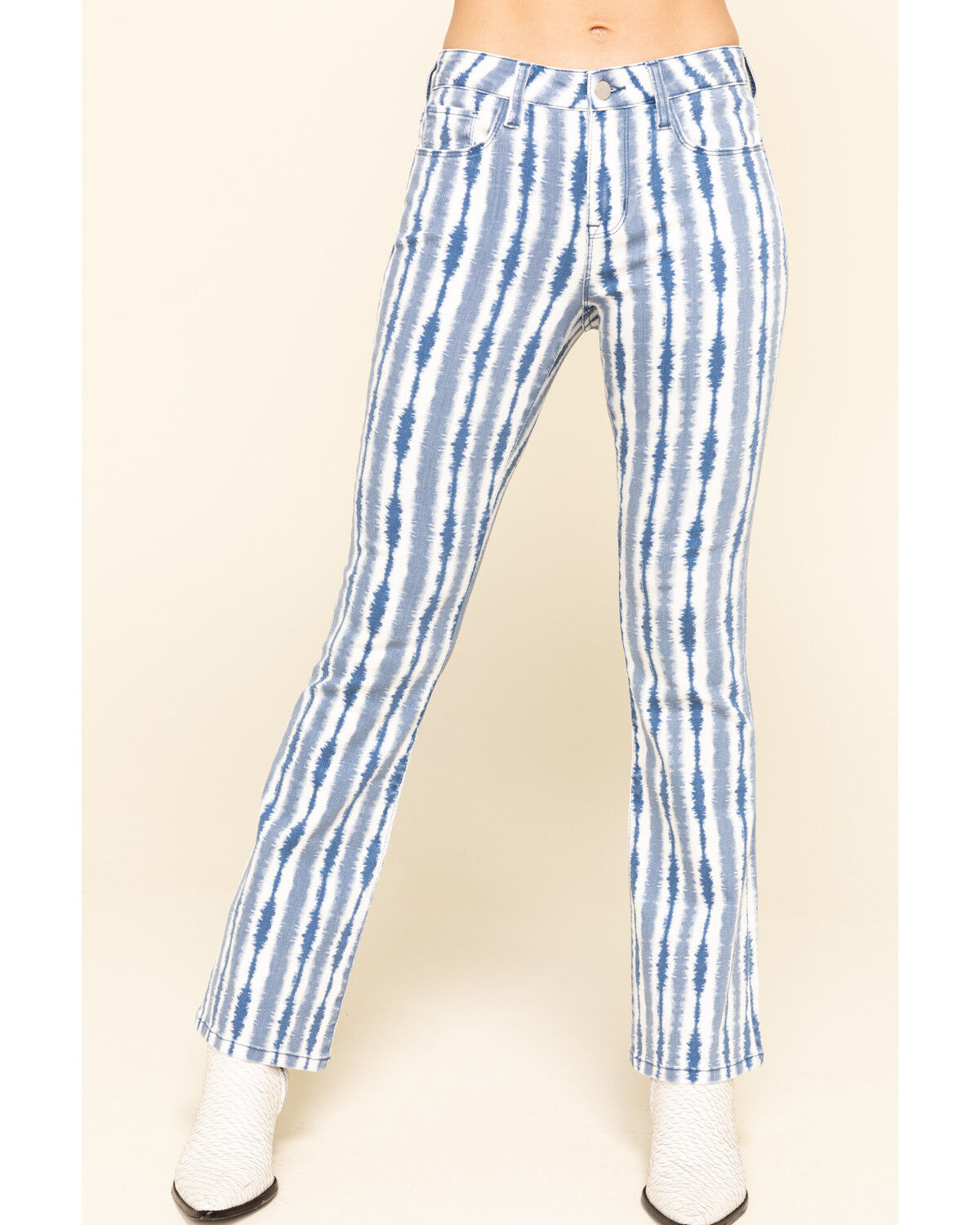 Image #1 - Billy T Women's Tie-Dye Bootcut Jeans, Blue, hi-res