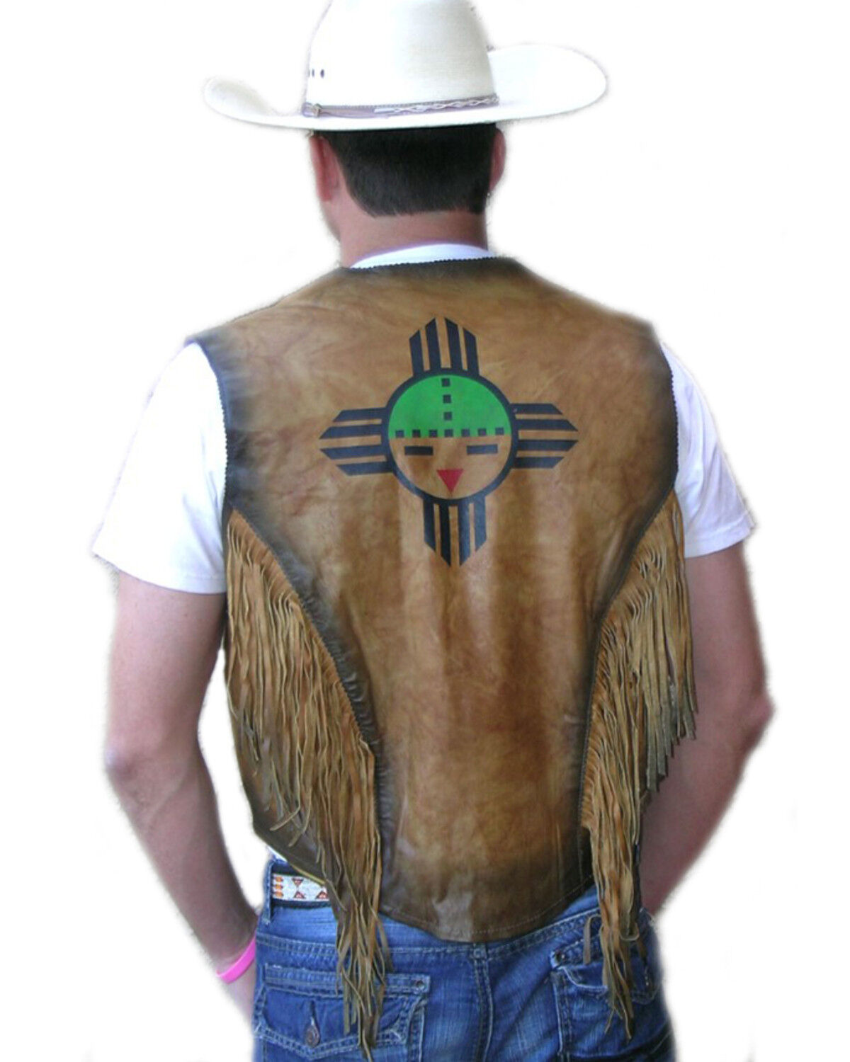 Image #2 - Kobler Leather Men's Sun Vest, Beige, hi-res