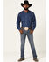 Image #1 - Rock & Roll Denim Men's Rifle Medium Wash Leather Pocket Stretch Straight Skinny Jeans, Medium Wash, hi-res