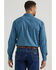 Image #4 - George Strait by Wrangler Men's Solid Long Sleeve Button-Down Stretch Western Shirt - Big , Teal, hi-res