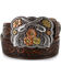 Image #1 - Tony Lama Women's Bandit Queen Leather Belt, Brown, hi-res