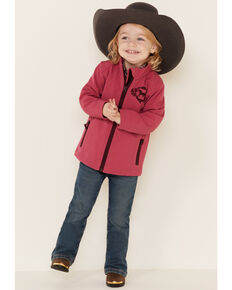 Shyanne Toddler Girls' Pink Softshell Fleece Jacket , Pink, hi-res