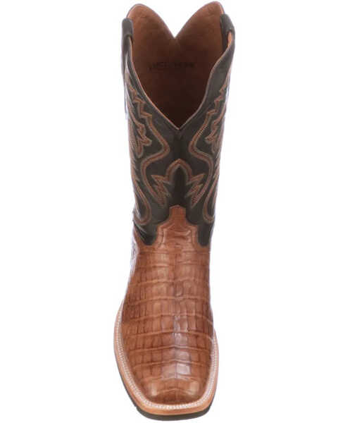 Lucchese Men's Rowdy Western Boots - Square Toe, Tan, hi-res