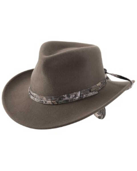 Bullhide Men's Wyoming Felt Western Fashion Hat, Olive, hi-res