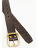 Image #2 - Brothers and Sons Men's Coleman Leather Belt , Chestnut, hi-res