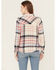 Image #4 - Idyllwind Women's Lyle Plaid Print Long Sleeve Snap Western Shirt, Cream, hi-res