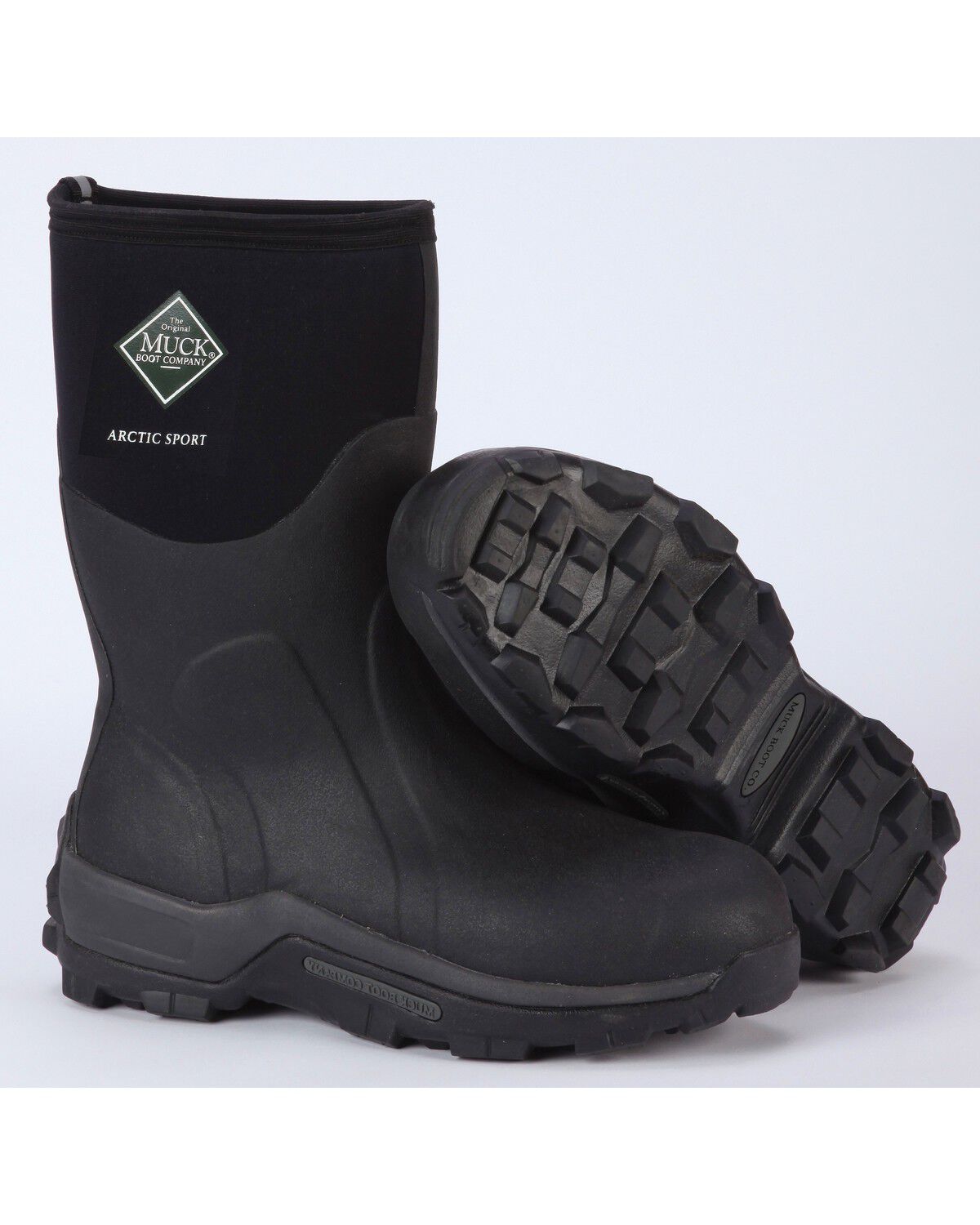 Image #1 - Muck Men's Black Arctic Sport Mid High Performance Sport Boots, Black, hi-res