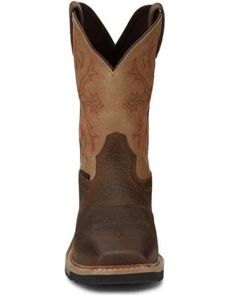 Justin Men's Bolt Western Work Boots - Composite Toe, Pecan, hi-res